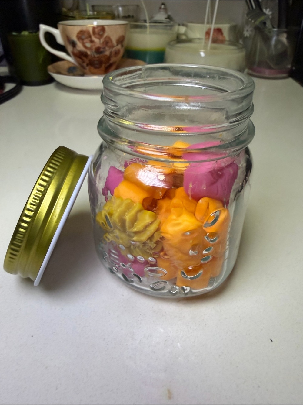 4.99 Shipping: Fall Spice Wax Melts Lidded Jar - Picture 3 of 5